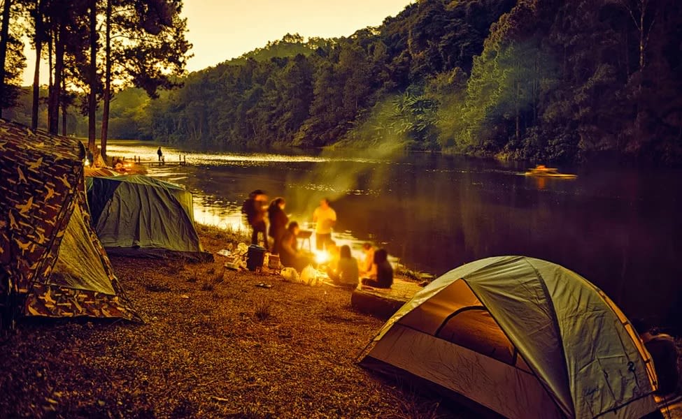  Riverside Camping in pachmarhi